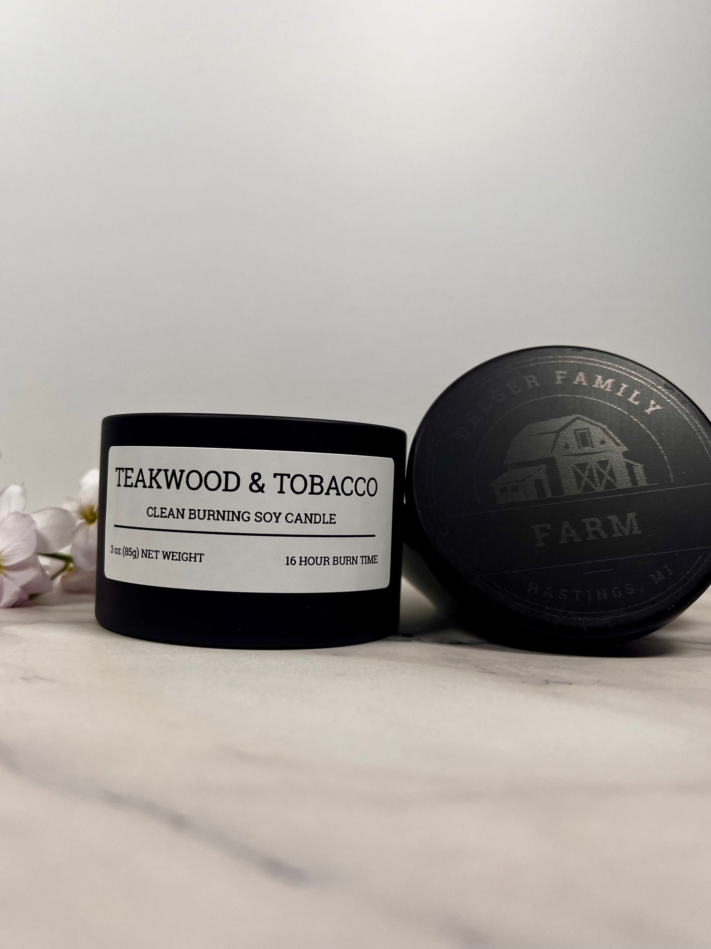 Teakwood & Tobacco | Small Batch Non-Toxic Soy Candle
