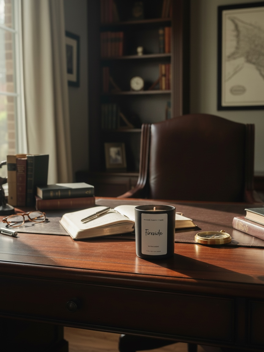 Fireside Soy Candle | Clean Fragrance Farmhouse Candle