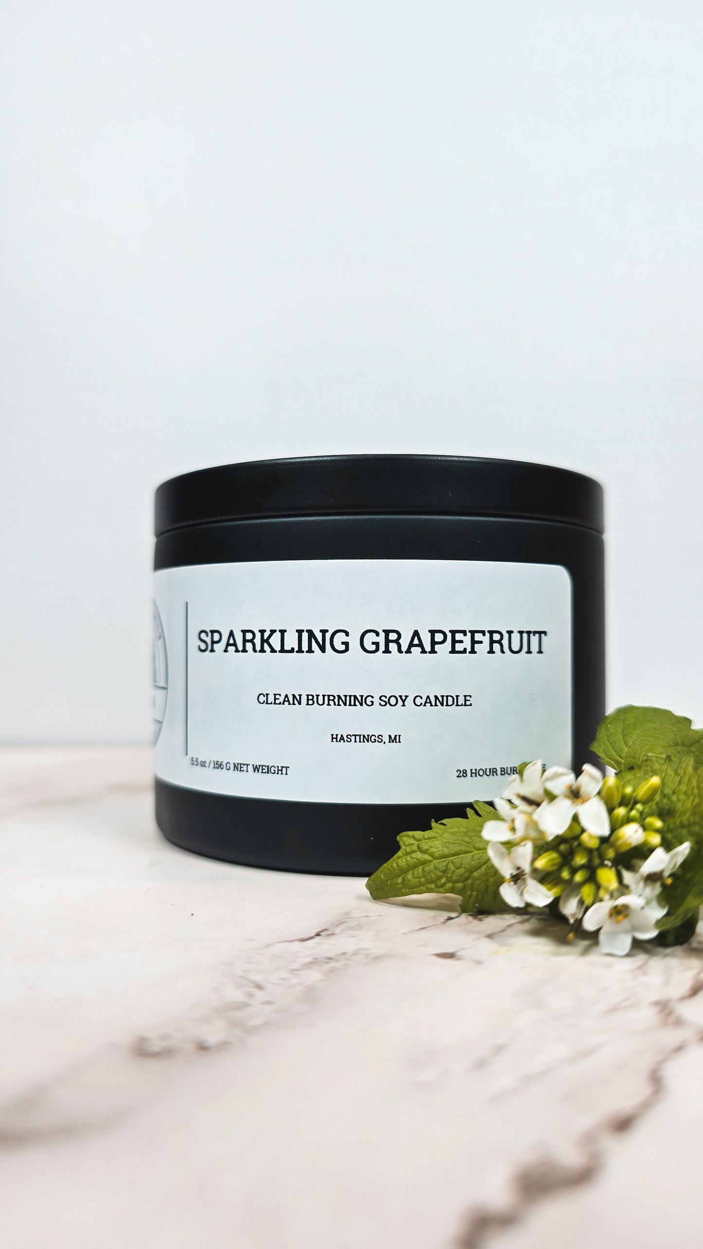 Sparkling Grapefruit | Small Batch Non-Toxic Soy Candle