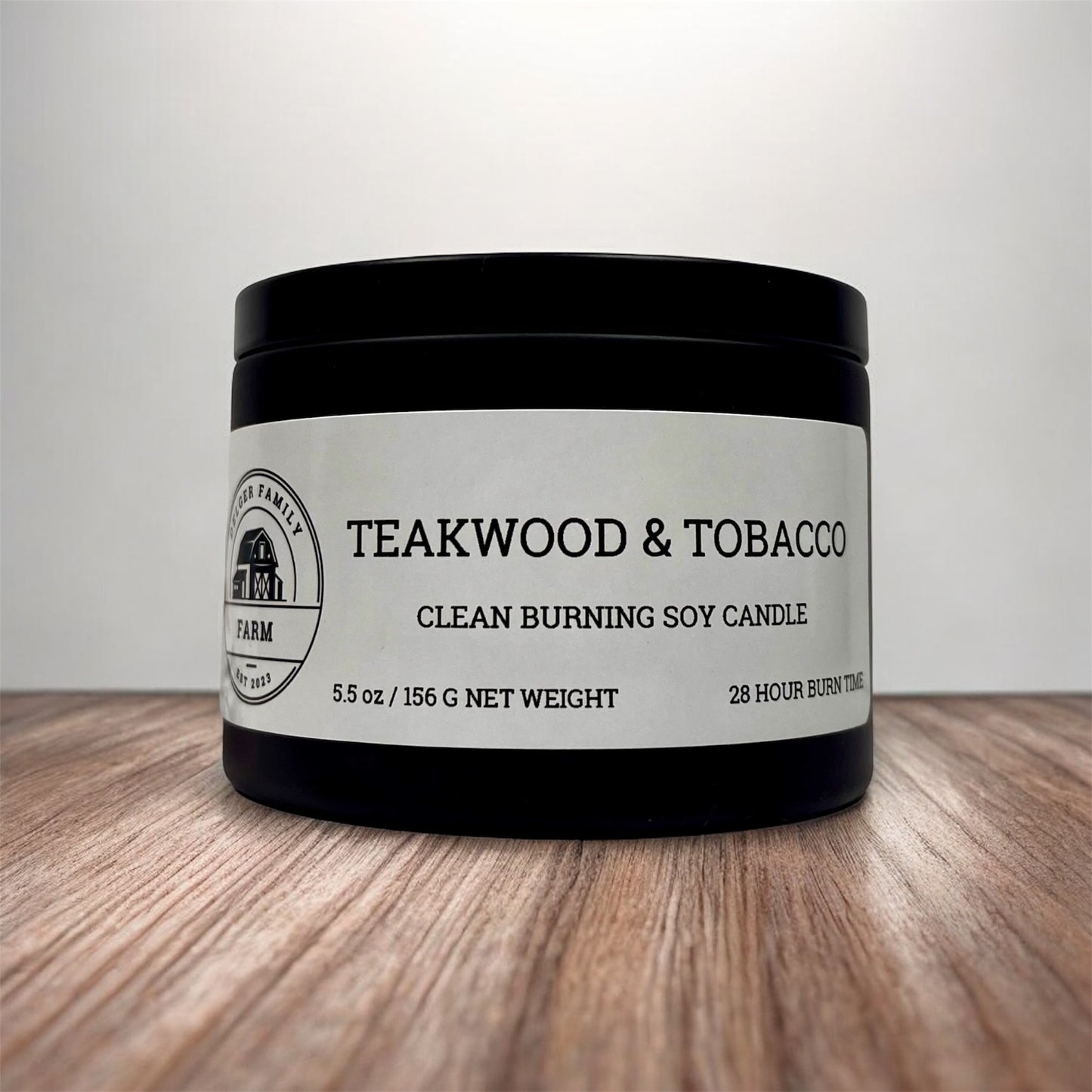 Teakwood & Tobacco | Small Batch Non-Toxic Soy Candle