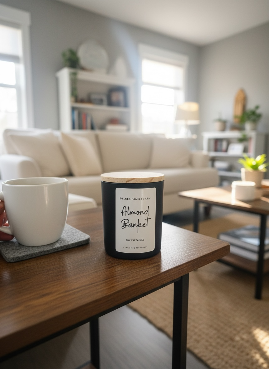 Almond Banket | Clean Fragrance Farmhouse Candle