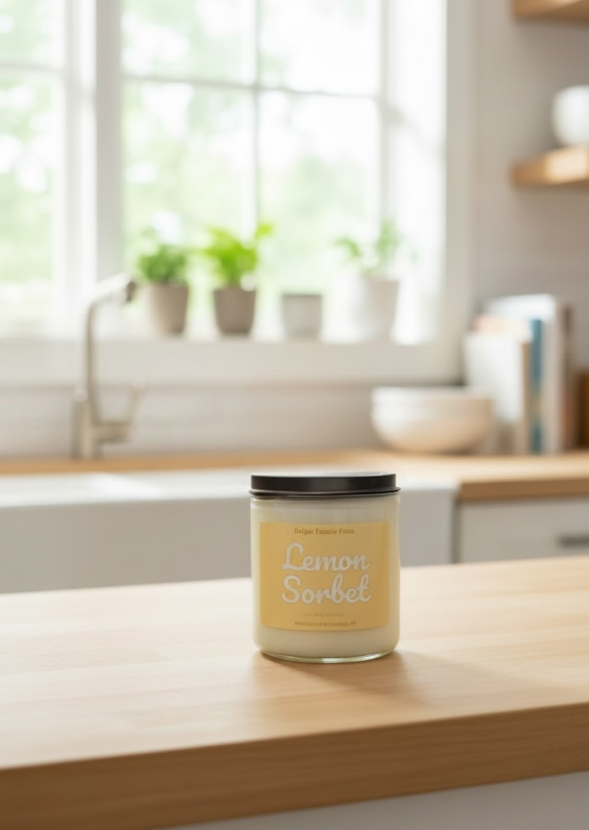 Lemon Sorbet Soy Candle
