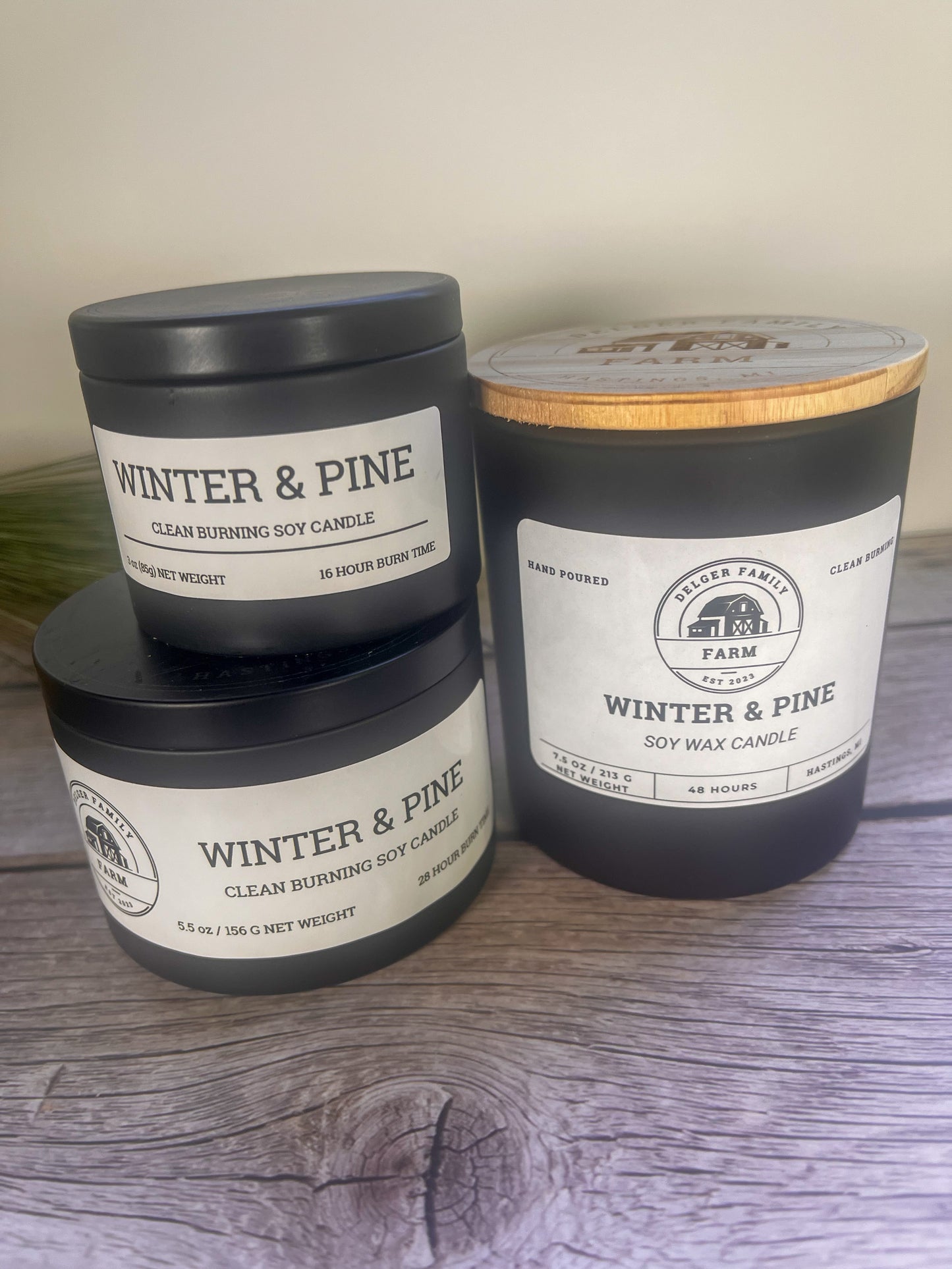 Winter Pine | Small Batch Non-Toxic Soy Candle