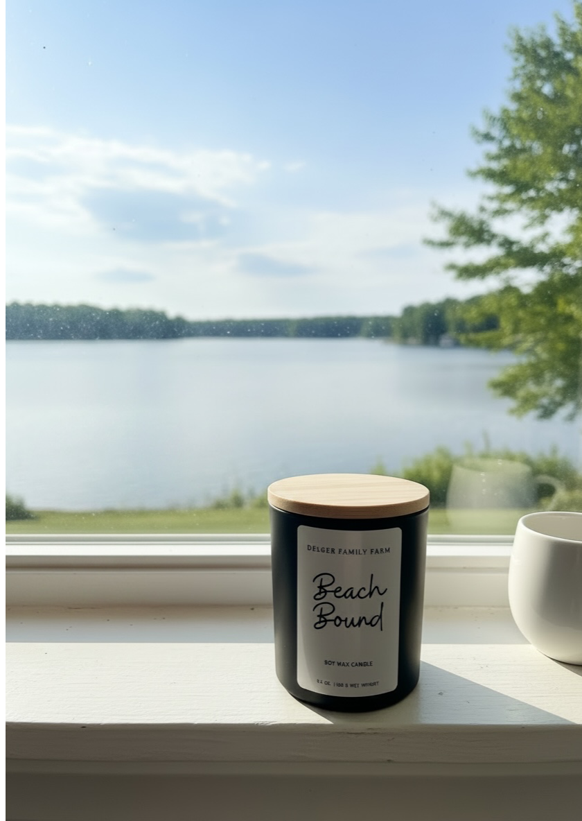 Beach Bound Soy Candle | Clean Fragrance Farmhouse Candle