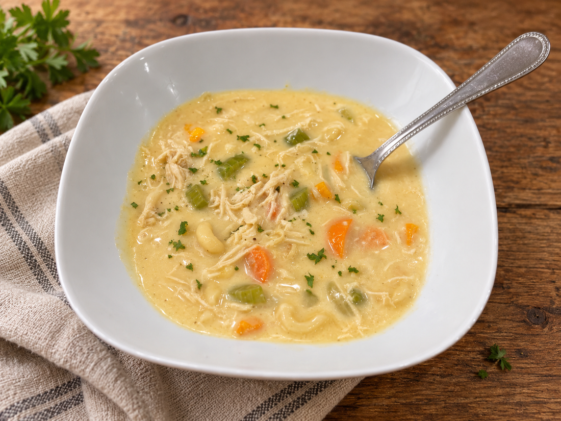 Chicken Macaroni & Cheese Soup