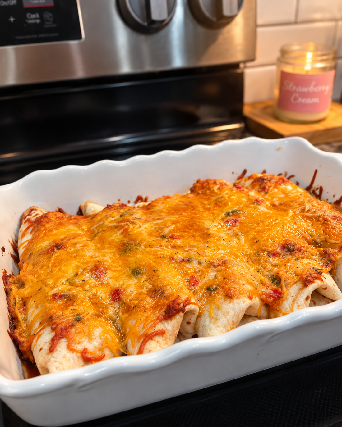 Creamy Chicken Enchiladas