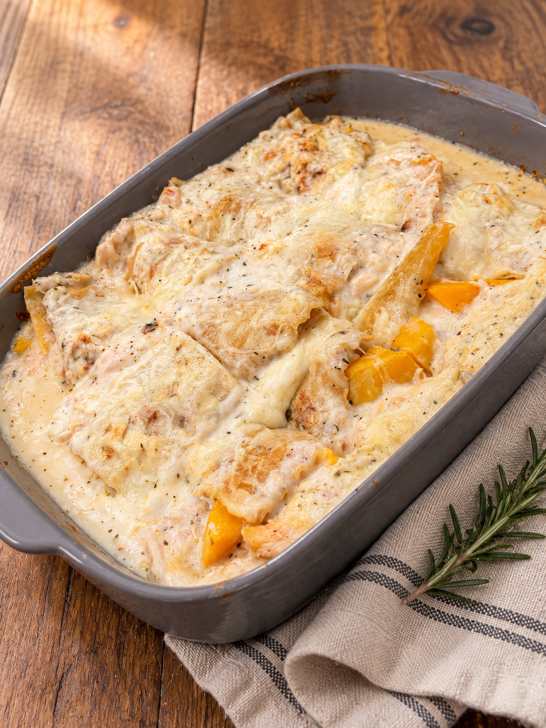 Chicken & Butternut Squash Lasagna