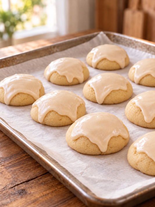Frosted Maple Brown Sugar Cookies