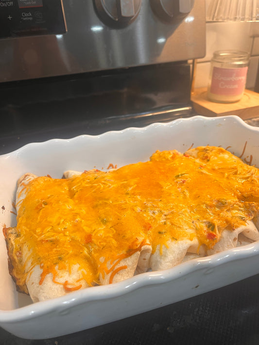 Creamy Chicken Enchiladas