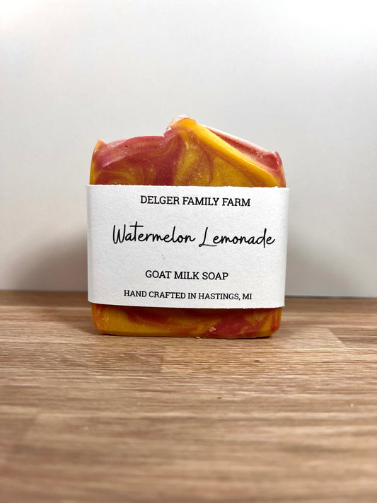 Watermelon Lemonade Goat Milk Soap