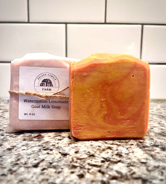 Watermelon Lemonade Goat Milk Soap