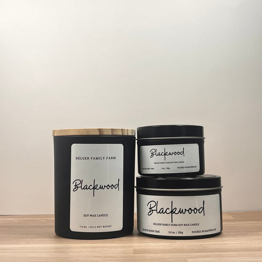 Blackwood Soy Candle | Clean Fragrance Farmhouse Candle