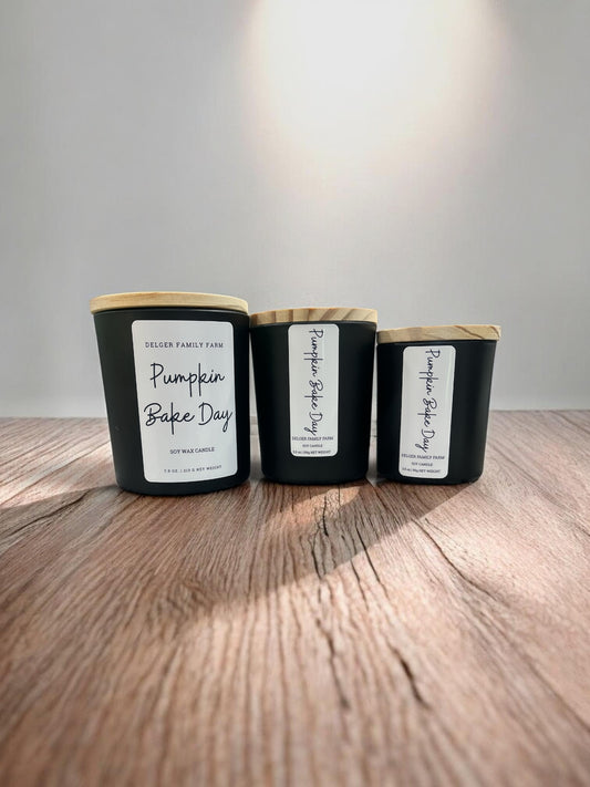 Pumpkin Bake Day Soy Candle | Clean Fragrance Farmhouse Candle