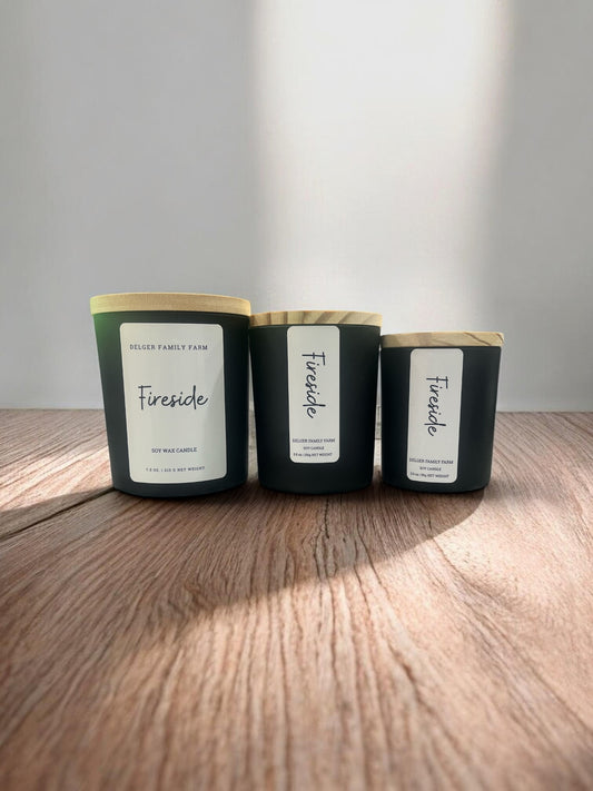 Fireside Soy Candle | Clean Fragrance Farmhouse Candle