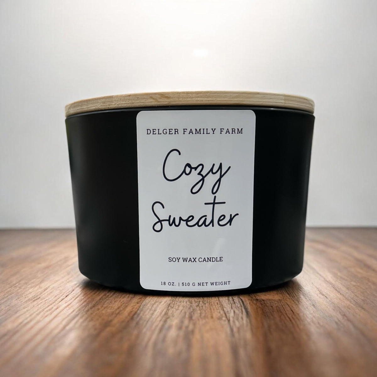 Cozy Sweater Soy Candle | Clean Fragrance Farmhouse Candle