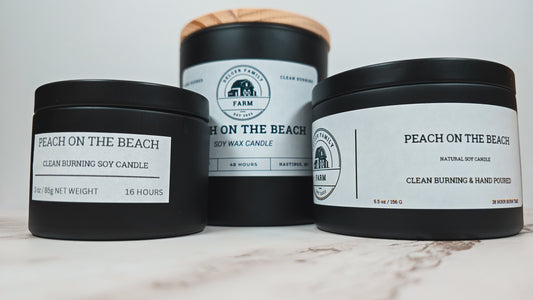 Peach on the Beach | Small Batch Non-Toxic Soy Candle