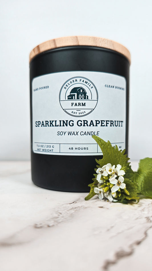 Sparkling Grapefruit | Small Batch Non-Toxic Soy Candle