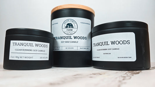 Tranquil Woods | Small Batch Non-Toxic Soy Candle