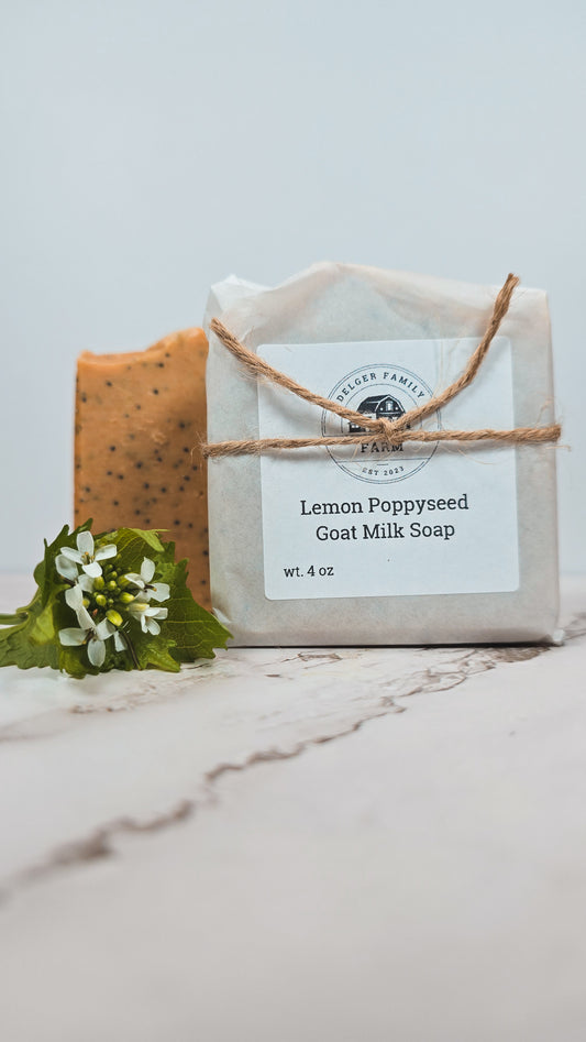 Lemon Poppyseed | Artisan Goat Milk Soap