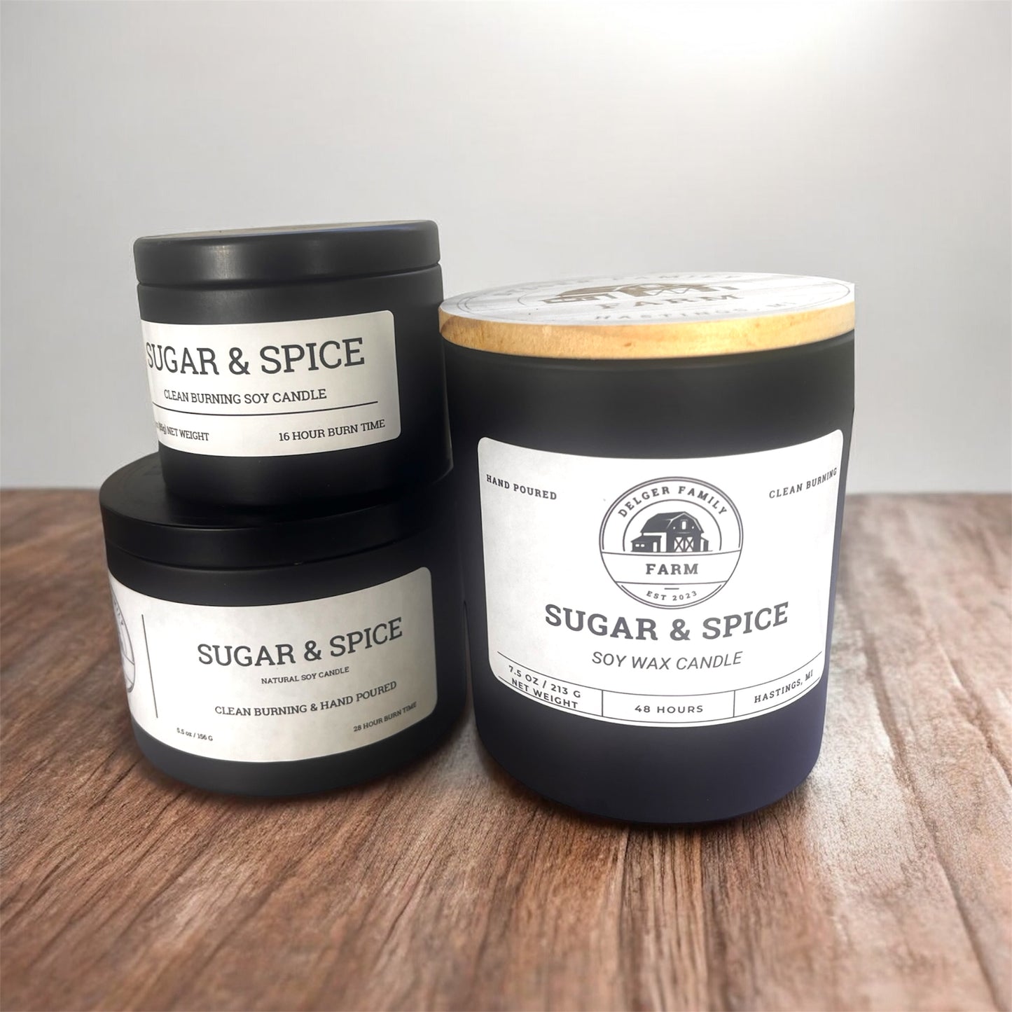 Sugar & Spice | Small Batch Non-Toxic Soy Candle