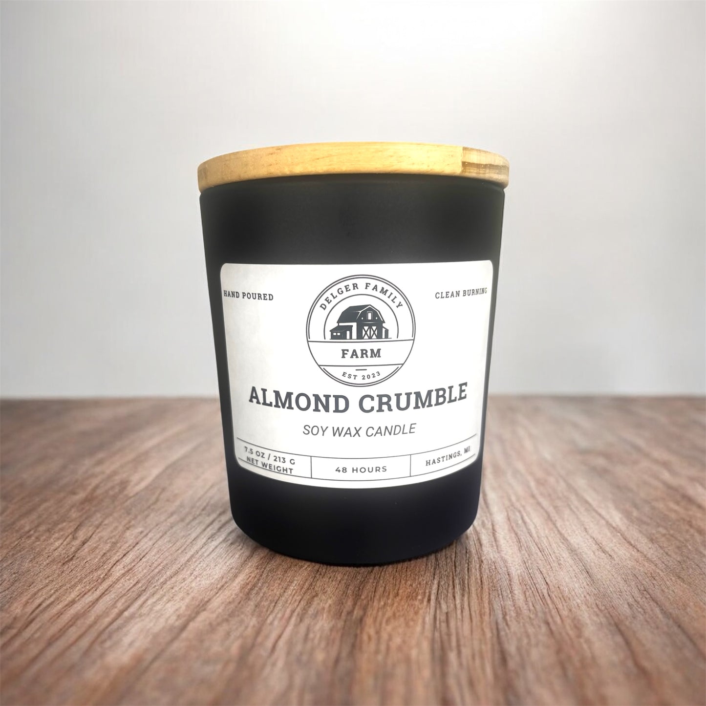 Almond Crumble | Small Batch Non-Toxic Soy Candle