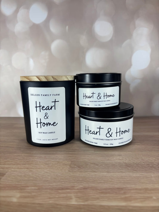 Heart & Home Soy Candle | Clean Fragrance Farmhouse Candle