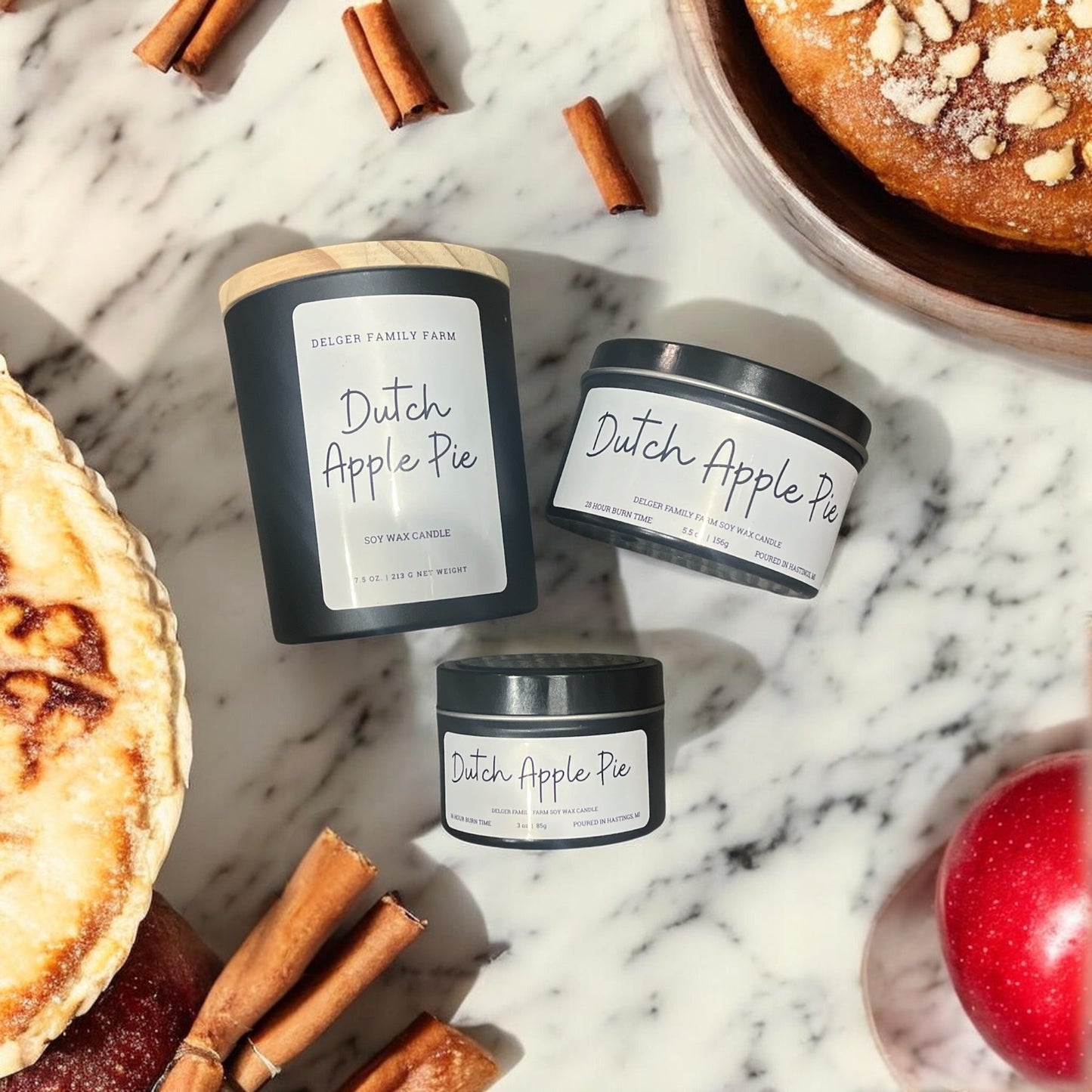 Dutch Apple Pie | Clean Fragrance Farmhouse Candle
