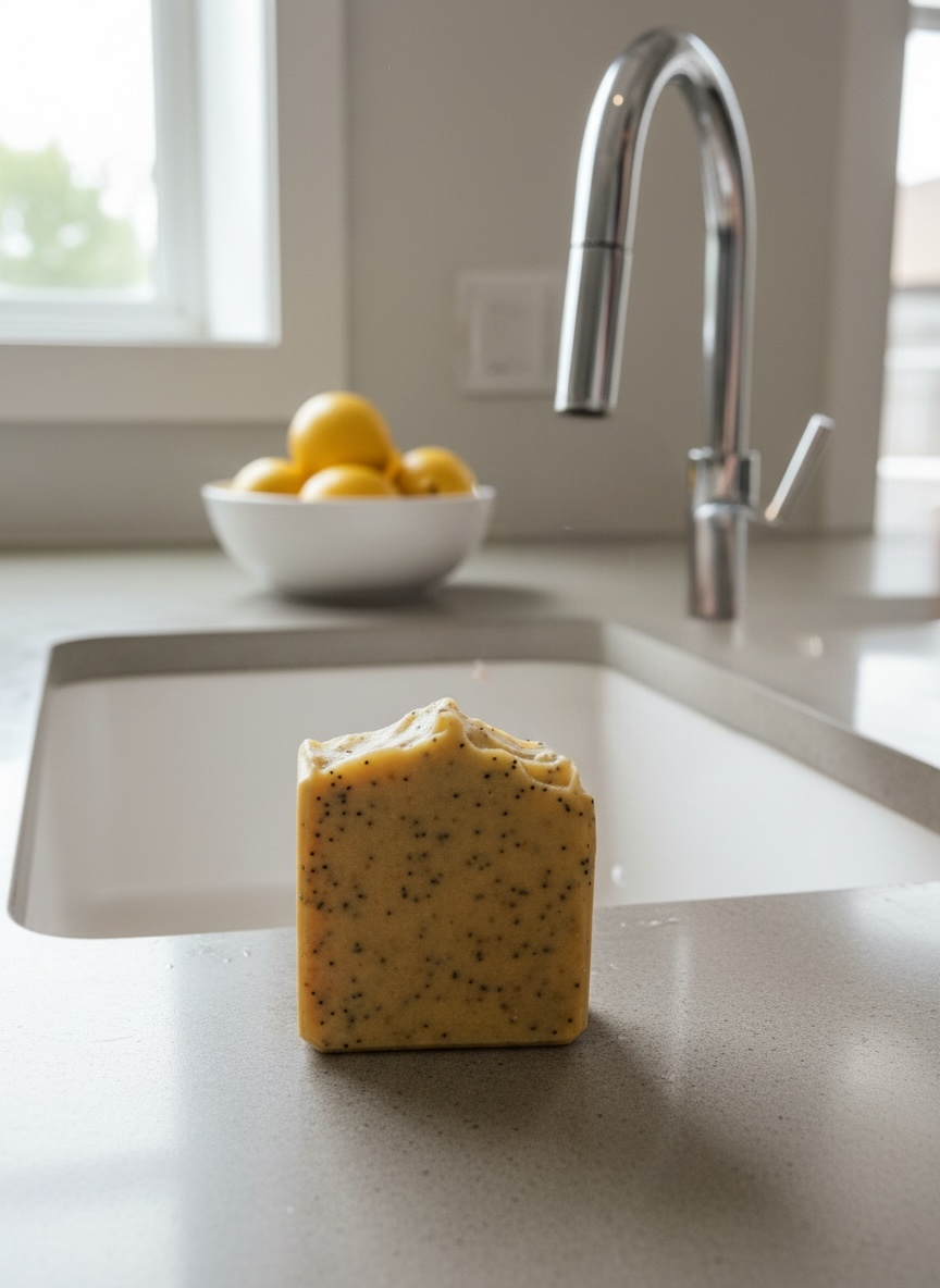 Lemon Poppyseed Goat Milk Soap