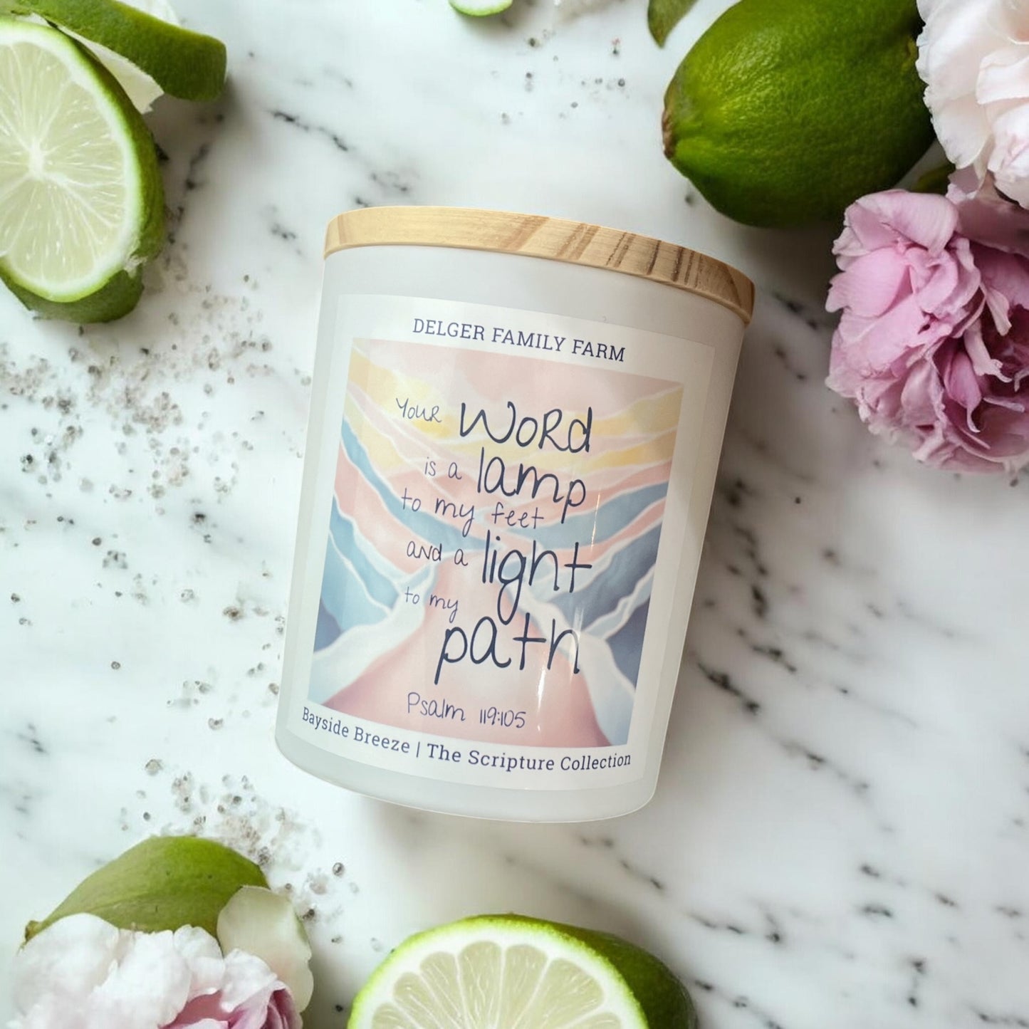 Bayside Breeze Scripture Candle