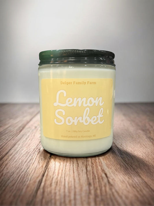Lemon Sorbet Soy Candle