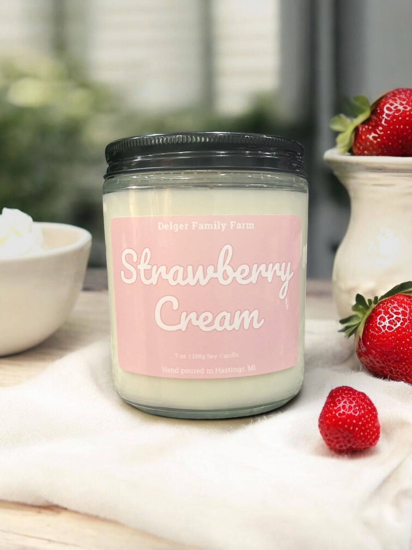 Strawberry Cream Soy Candle
