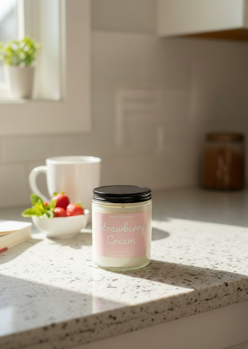 Strawberry Cream Soy Candle