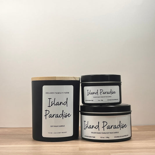 Black candles on wood