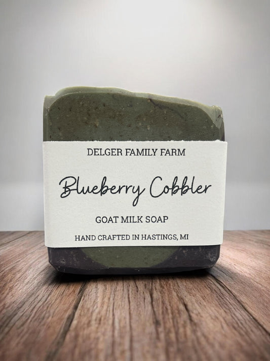 Blueberry Cobbler Crumble Goat Milk Soap