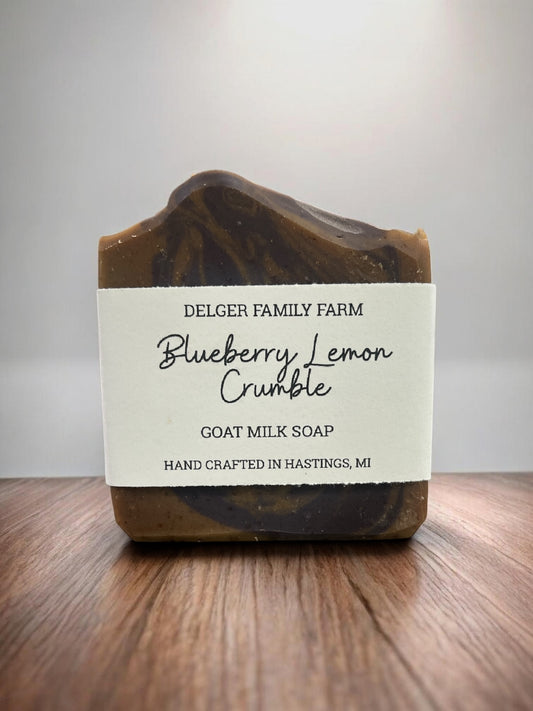 Blueberry Lemon Crumble Goat Milk Soap