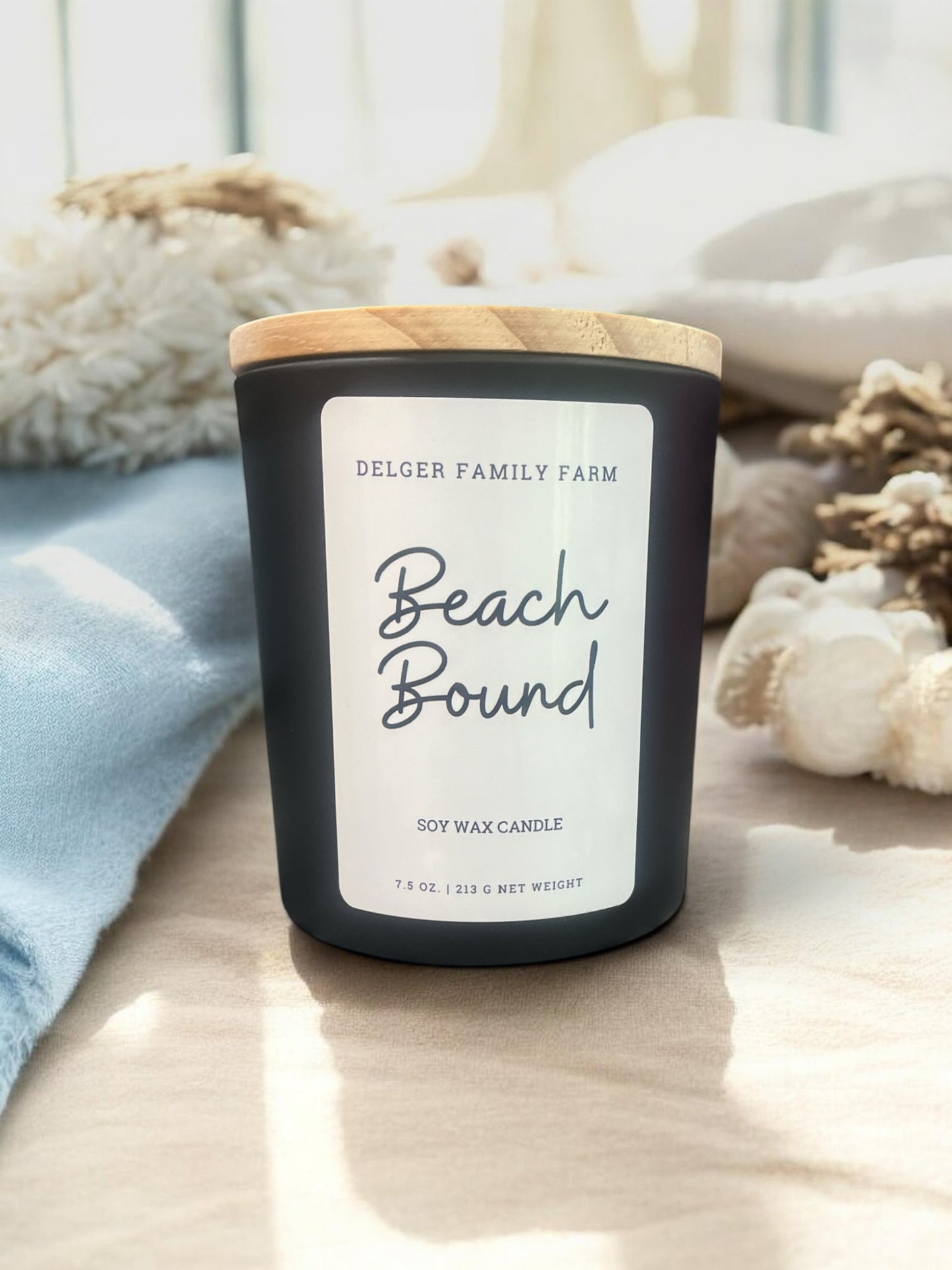 Beach Bound Soy Candle | Clean Fragrance Farmhouse Candle