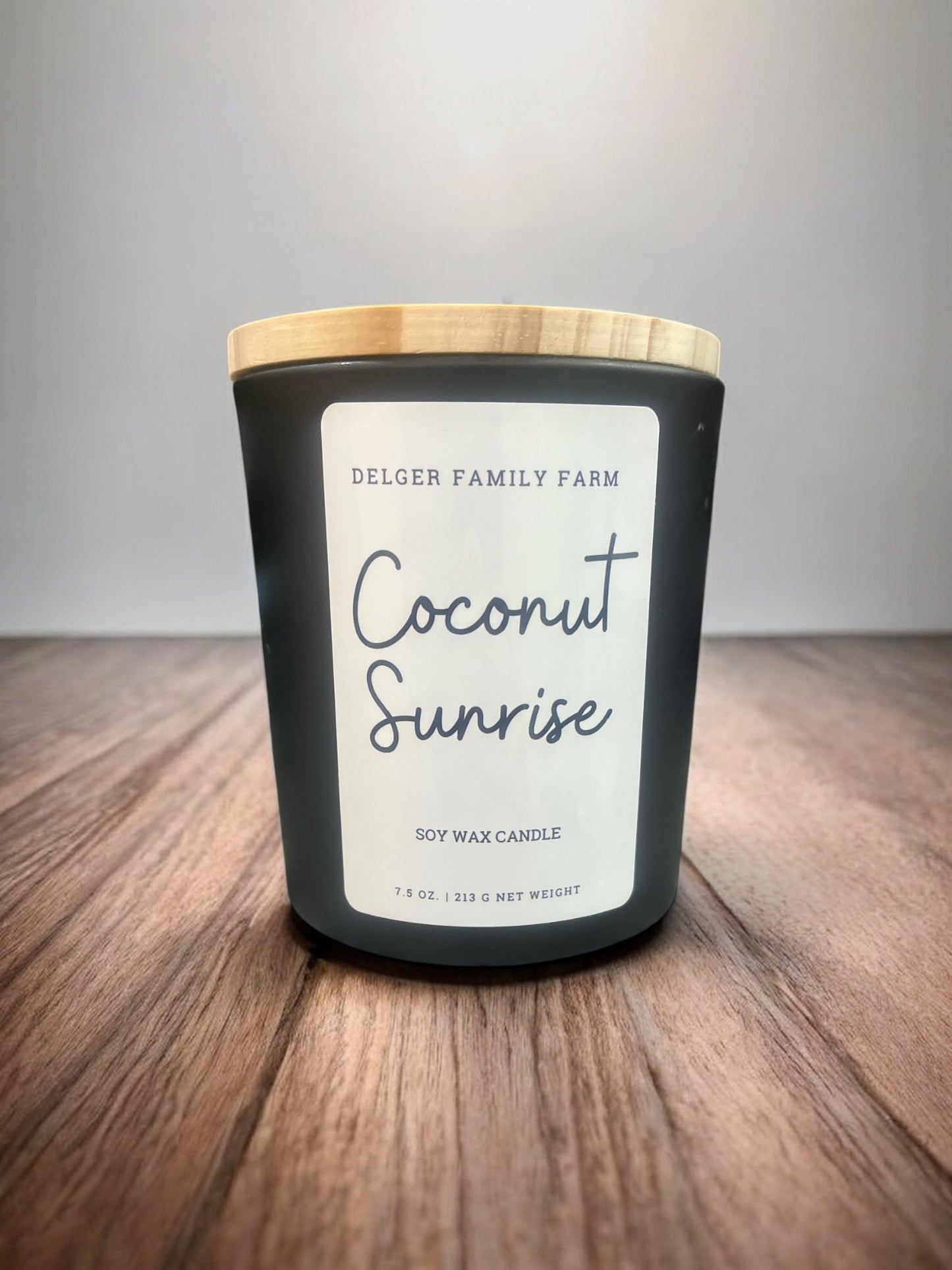 Coconut Sunrise Soy Candle | Clean Fragrance Farmhouse Candle