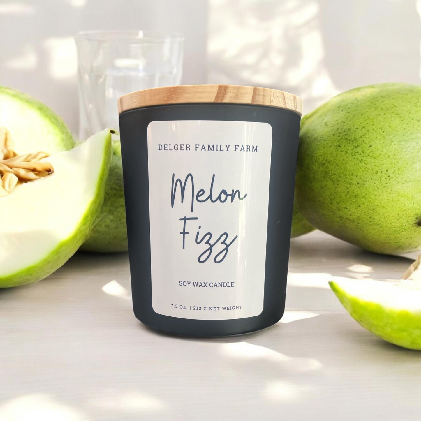 Melon Fizz Soy Candle | Clean Fragrance Farmhouse Candle