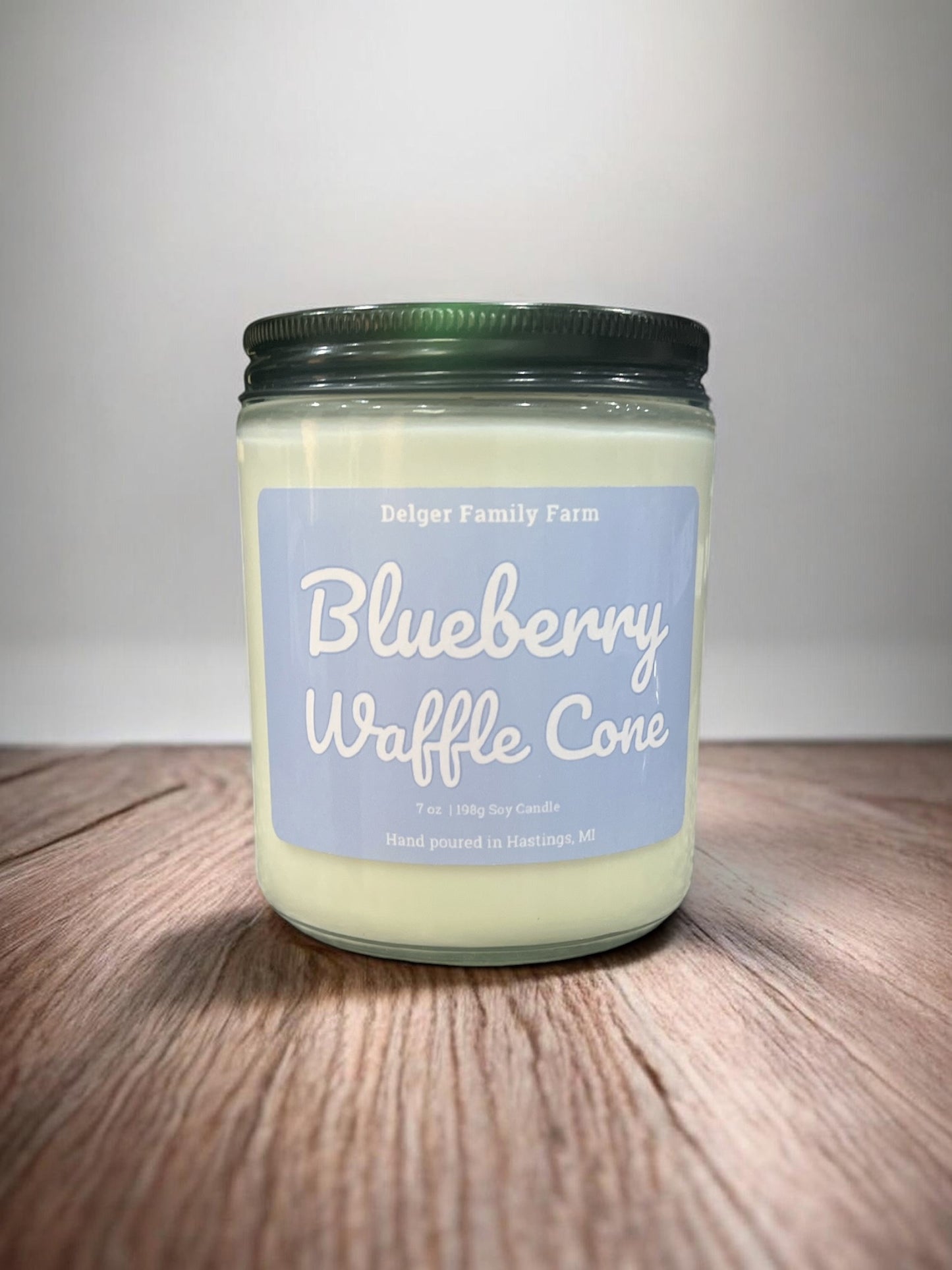 Blueberry Waffle Cone Soy Candle