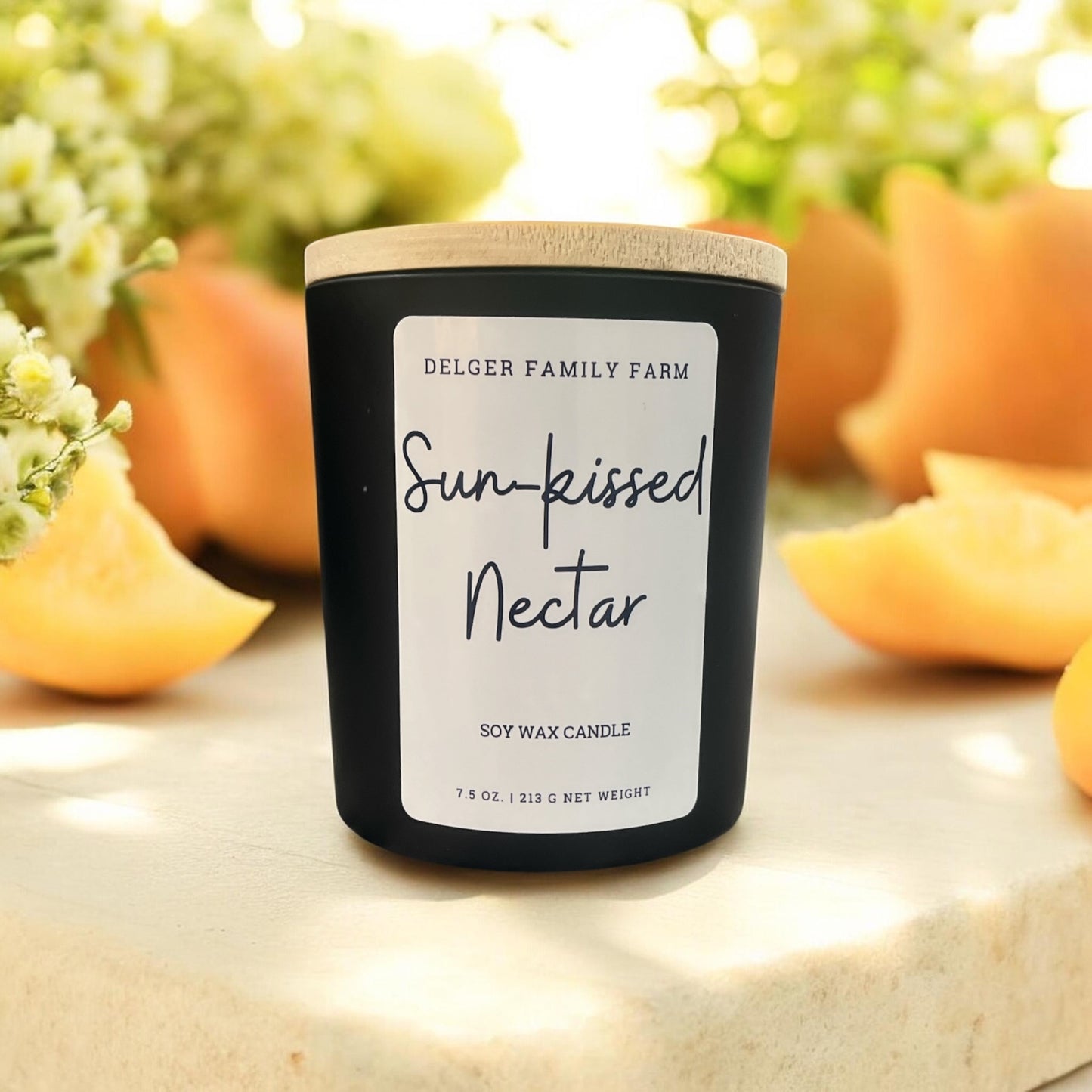 Sun-Kissed Nectar Soy Candle | Clean Fragrance Farmhouse Candle